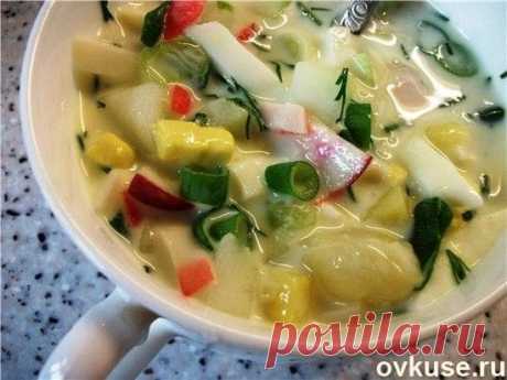 Окрошка с крабовым мясом - рецепт автора Ириша Selivanova (Karpalenko)