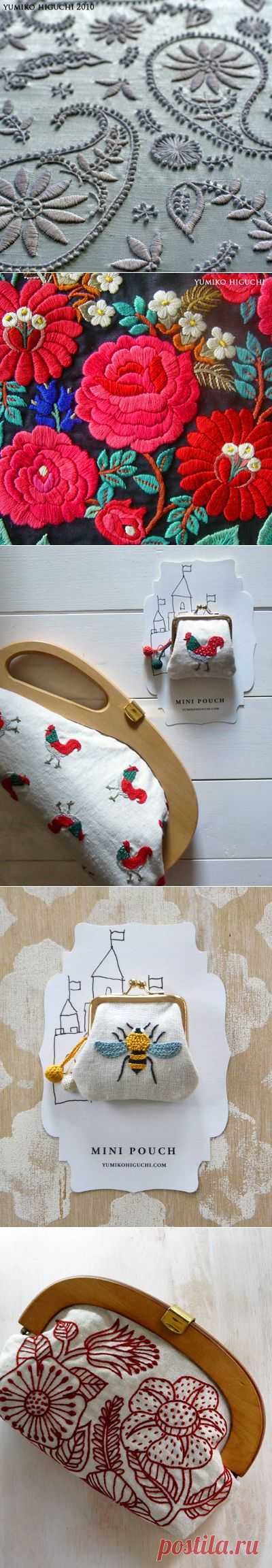 Вышивка Юмико Хигучи