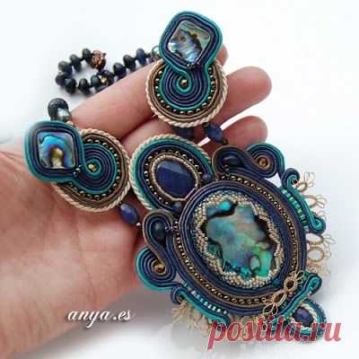 (212) Soutache necklace by anya.es | My favs | Ожерелья и Сутаж