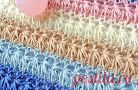 И красиво и необычно! Такой узор получится связать даже у начинающей мастерицы — I Love Hobby — Лучшие мастер-классы со всего мира!