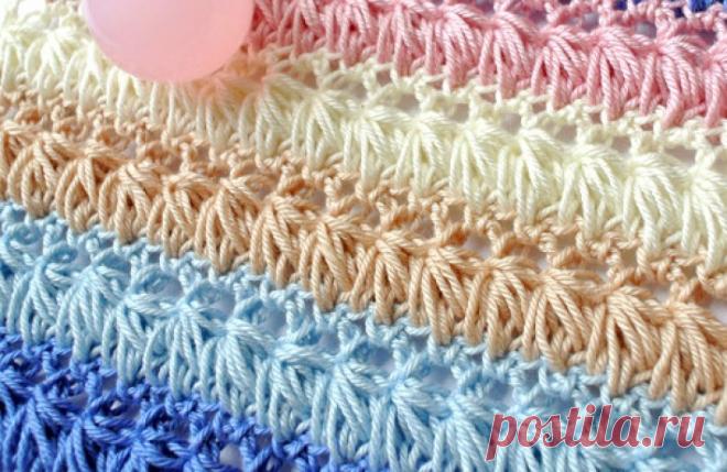 И красиво и необычно! Такой узор получится связать даже у начинающей мастерицы — I Love Hobby — Лучшие мастер-классы со всего мира!
