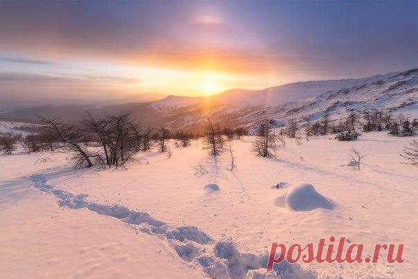Гало. Район Конжаковского Камня, Свердловская область, Северный Урал. Автор фото – Михаил Туркеев: nat-geo.ru/photo/user/46662/