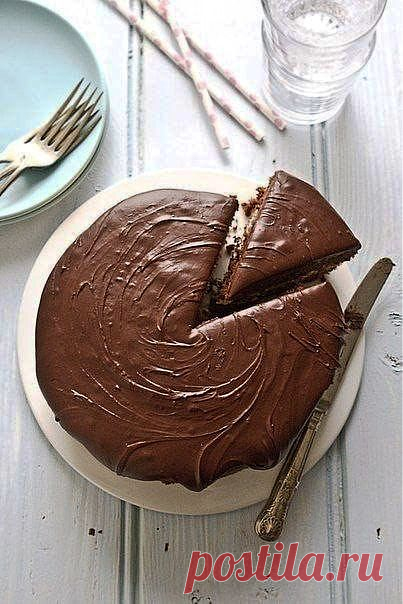 Простой рецепт шоколадного торта.