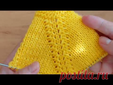 Регланная линия от горловины из 5 ти петель .