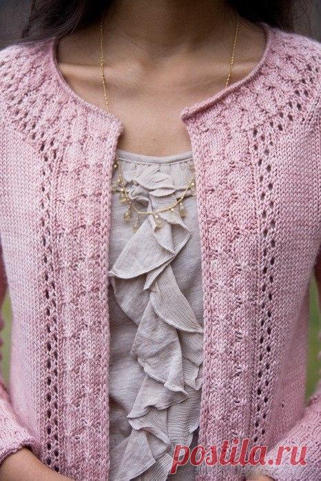 Изысканный кардиган спицами — Сделай сам, идеи для творчества - DIY Ideas