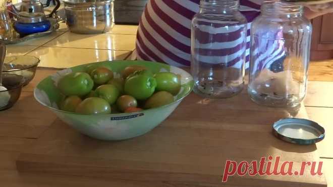 Маринованные зеленые помидоры с чесноком рецепт / Коллекция рецептов / Заготовки на зиму Рецепты.