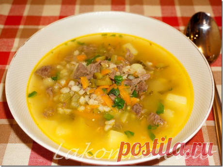 Рассольник с говядиной и перловкой - lakomka.club
