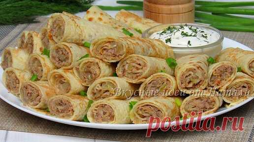 БЛИНЧИКИ С МЯСОМ. Безумно вкусные! Самый ПРОСТОЙ РЕЦЕПТ блинов и ВКУСНОЙ мясной НАЧИНКИ! Масленица. | Вкусные идеи от Натали | Дзен