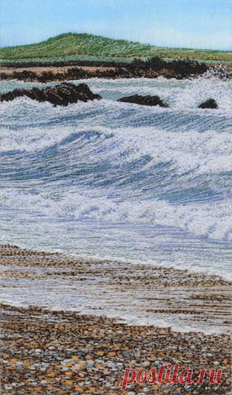 Machine embroidered picture called by Alison Holt BA Textile Artist