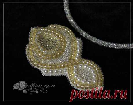 Колье-трансформер "Сияющий лотос" | biser.info - всё о бисере и бисерном творчестве
