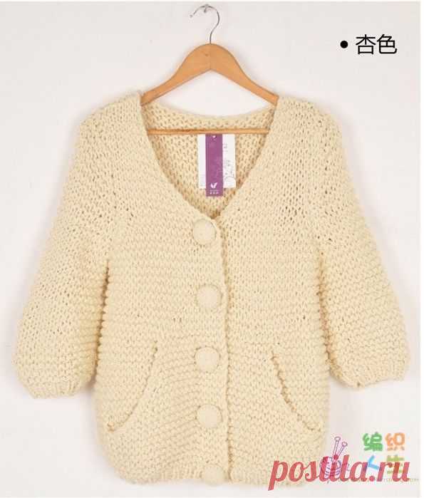 Очень простой кардиган.