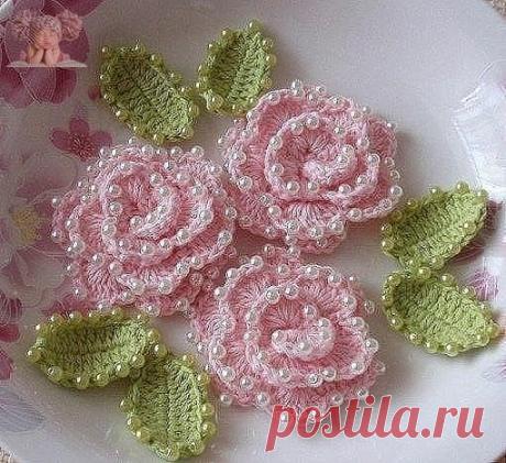 Цветочки связаный крючком