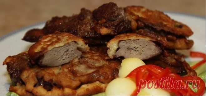 Куриная печень в сметанно-чесночном кляре. Вкуснотища