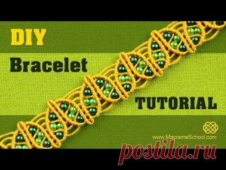 DIY Macramé Spring Leaf Bracelet Tutorial