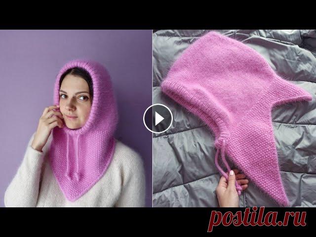 МК Капор спицами из пуха норки с большим треугольным снудом подробный МК Расход 148 грамм Оттенок 849 Про шнурок, как связать и вставить Мой МК по айкорду Инстаграм про вязание @markovaknits Благодарность и помощь в развити...