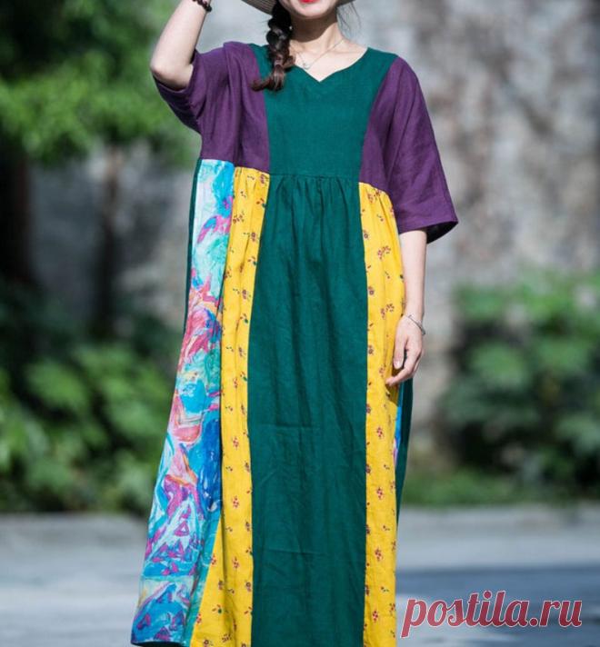 Summer Loose Fitting Maxi Dresses Flare Dress maxi dress | Etsy