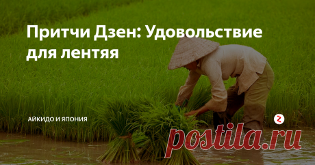 Притчи Дзен: Удовольствие для лентяя В одной семье вырос очень ленивый сын...
