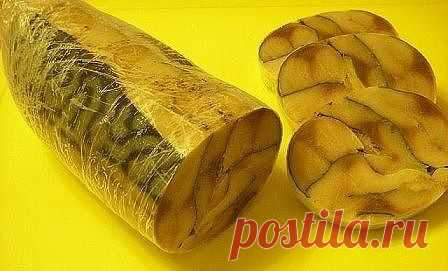 Закусочный рулет из скумбрии