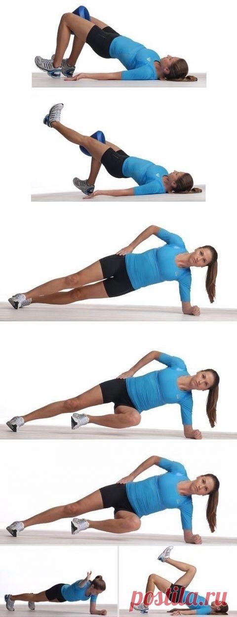 Подтянутые ягодицы и шикарный пресс!