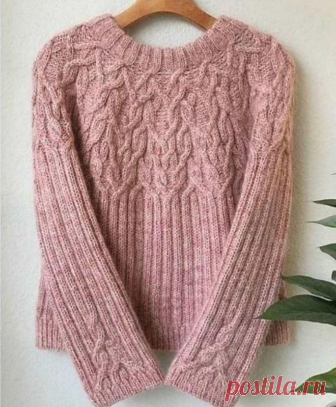 Джемпер с красивой кокеткой из переплетений Сейчас всем нам, как никогда, нужна поддержка. Что мы, рукодельницы, можем сделать? Конечно же, наполнять пространство вокруг себя добром и созиданием. Давайте продолжать заниматься творчеством, вязать, вдохновлять и поддерживать своих коллег по творчеству! Делитесь своими работами,...