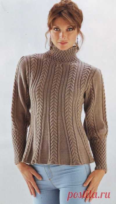 ДЖЕМПЕР ФАНТАЗИЙНЫМ УЗОРОМ