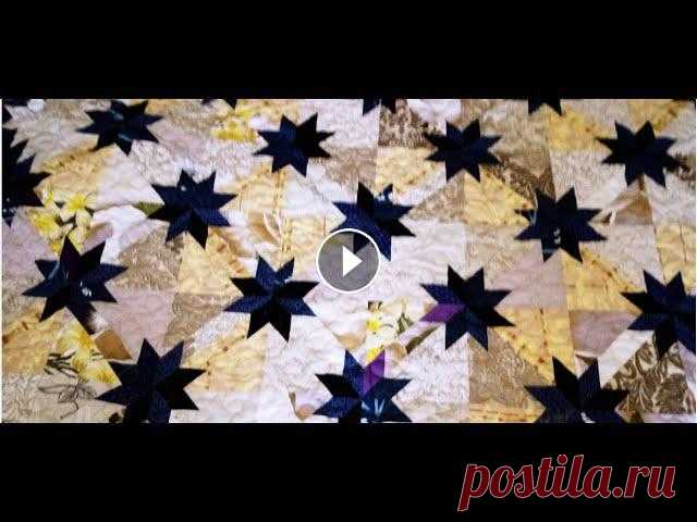 Лоскутное покрывало КРАСОТЫ НЕВИДАННОЙ.часть 1. Мастер класс .Подробно рассказываю как шить такие блоки...