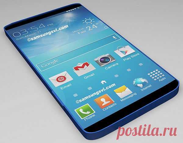 Концептуальная модель смартфона Samsung Galaxy S 6 увидит свет в начале 2015 года.