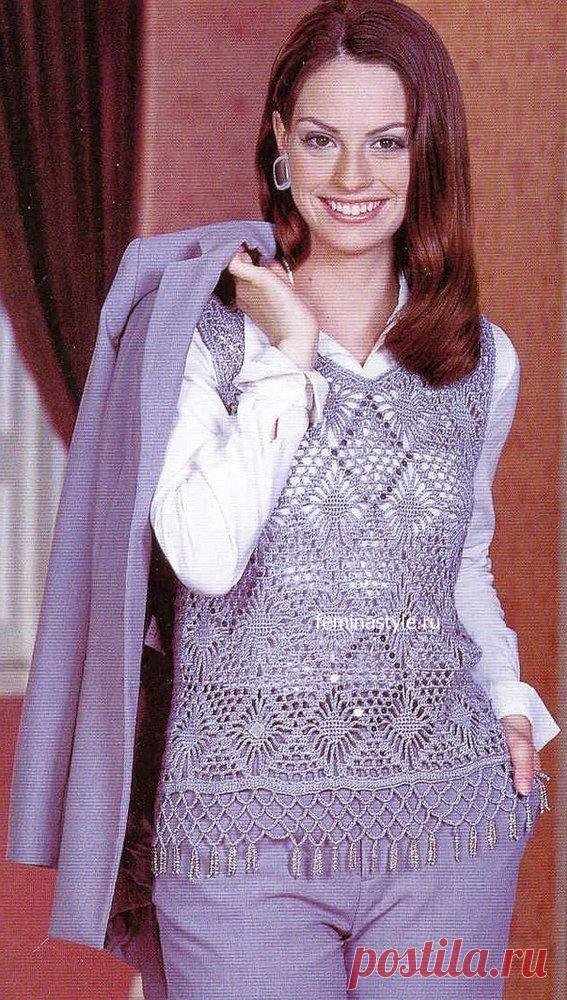 Безрукавка связанная крючком / Рукоделие / Домоводство / Женские секреты / Женский стиль