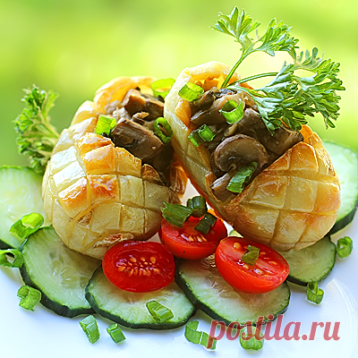 Картофельные лапти с начинкой.