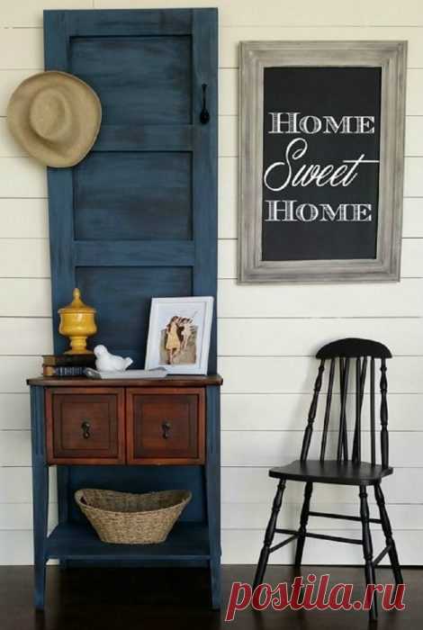 Примеры превращения старых межкомнатных дверей в эксклюзивные вещи