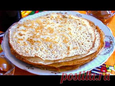 Тонкие блинчики с кукурузной мукой.