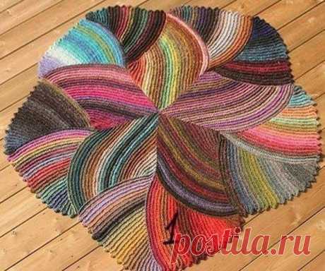 ВЯЖЕМ. Радужный коврик