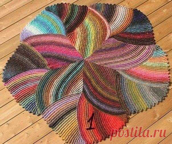 ВЯЖЕМ. Радужный коврик