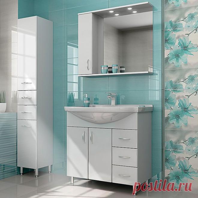 Мебель для ванной Aqua Linea Trend 80. Купить в магазине Сантехника-онлайн.Ру