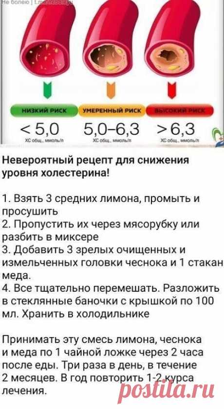 Невероятный рецепт для снижения холестерина