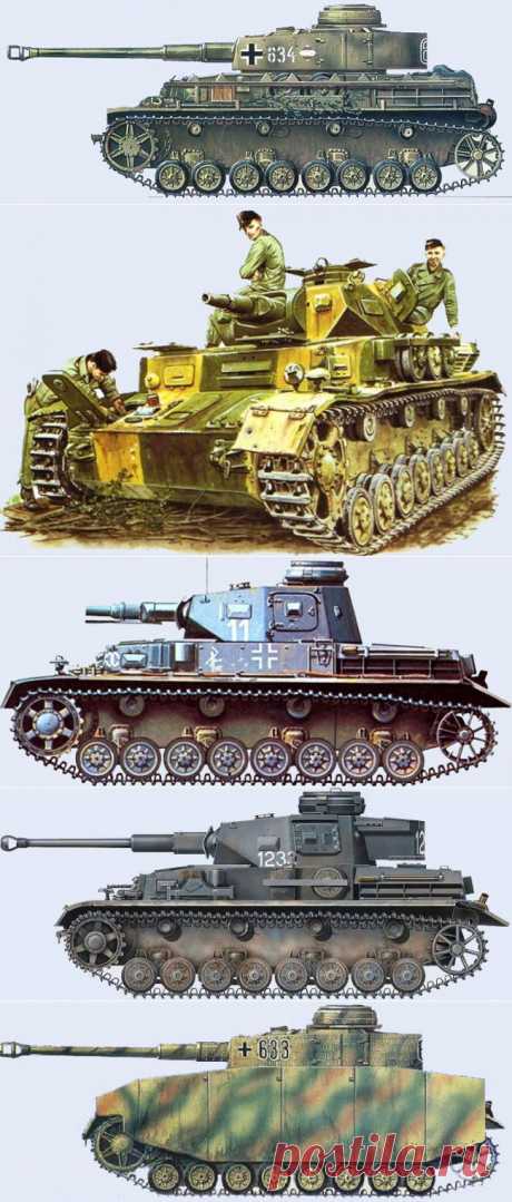 PzKpfw IV T-IV Pz. IV Panzerkampfwagen IV Панцеркампфваген IV немецкий средний танк основной противник советских танков