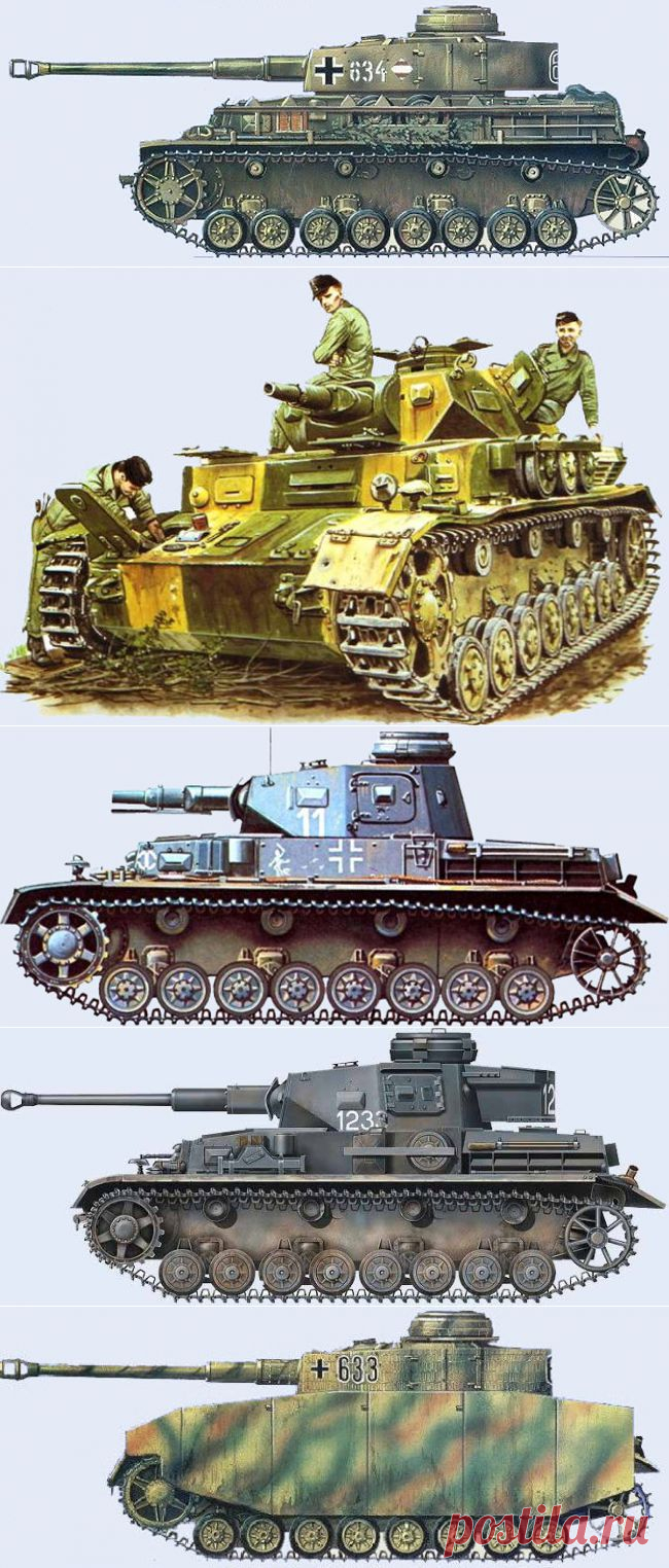 PzKpfw IV T-IV Pz. IV Panzerkampfwagen IV Панцеркампфваген IV немецкий средний танк основной противник советских танков