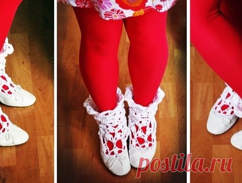 Вязанные бохо-шузы из балеток