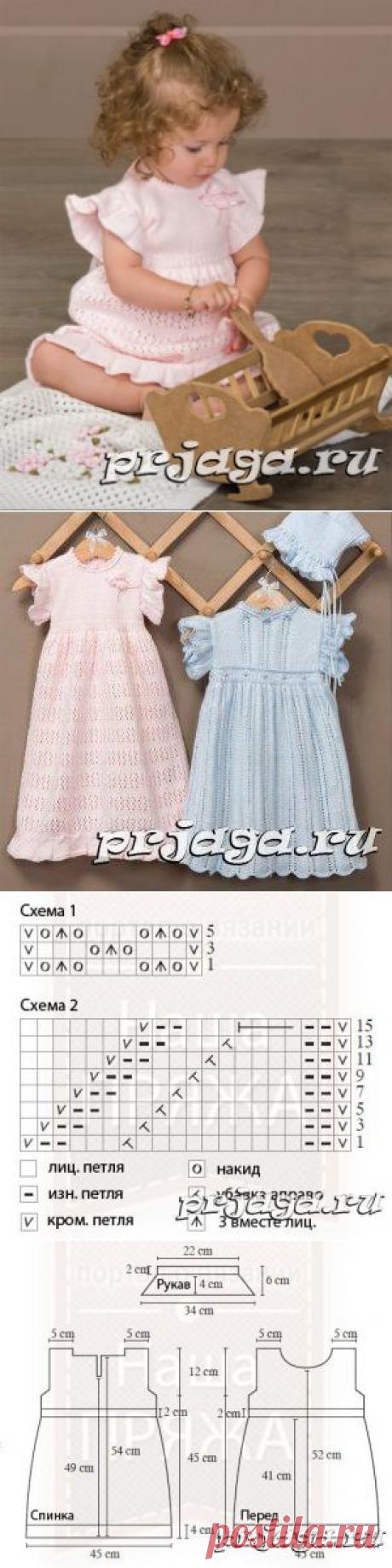 Вязание платья для девочки