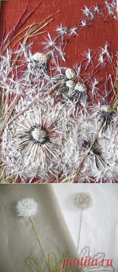 Вышитые одуванчики (подборка)