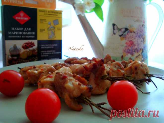 Шашлычок на розмариновых ветках - Простые рецепты Овкусе.ру
