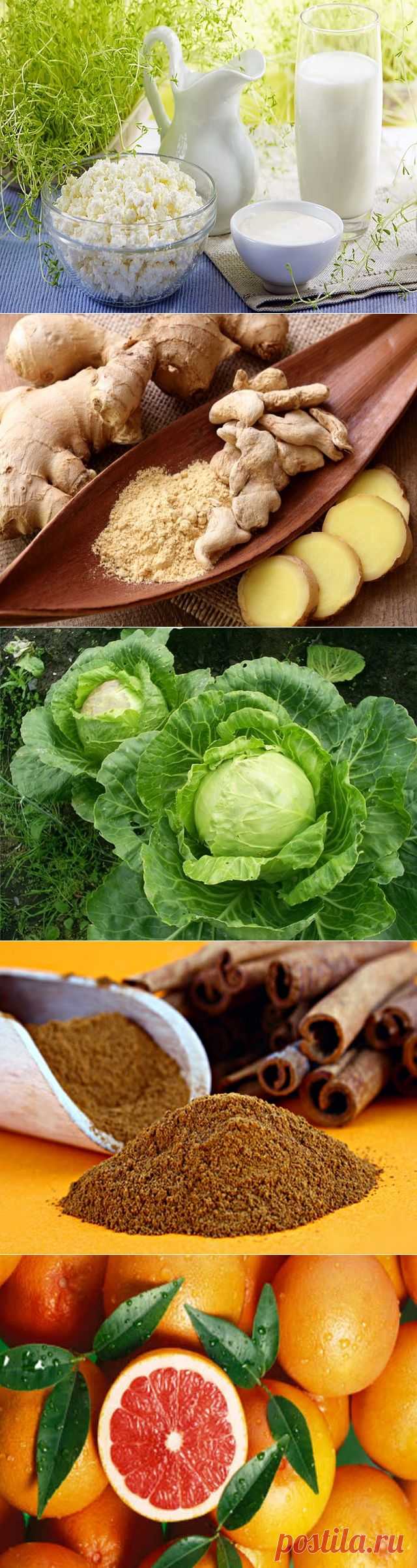 ТОП-20 продуктов, сжигающих жиры и регулирующих обмен веществ