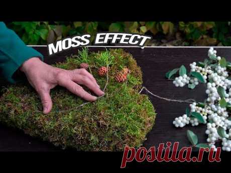 I took a bunch of moss, larch cones and made a cool thing! Watch to the end and you'll...