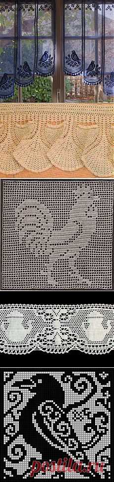 Provence Blue Lace Cafe Curtains, French Lace Valance, Lace Curtains,…