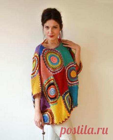 Plus la taille des vêtements Plus taille pull gilet fabriqué sur commande - gilet pour femme au Crochet rose bleu jaune rouge surdimensionné