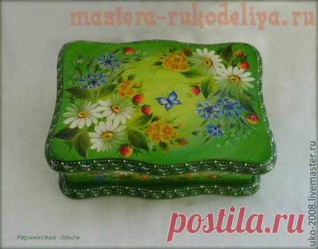 Как нарисовать ромашки и васильки в технике двойной мазок
