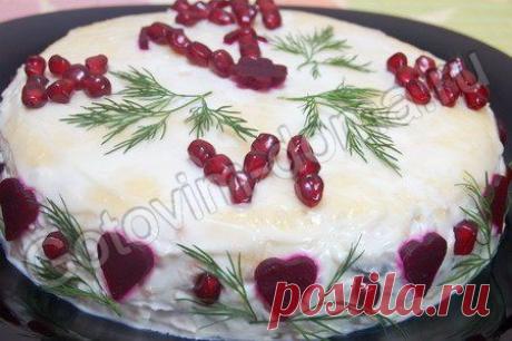 Украшение салата.