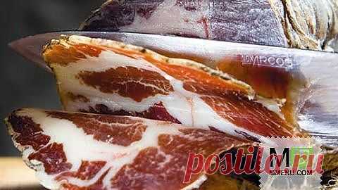 Сырокопченый окорок - кулинарный рецепт. Миллион Меню