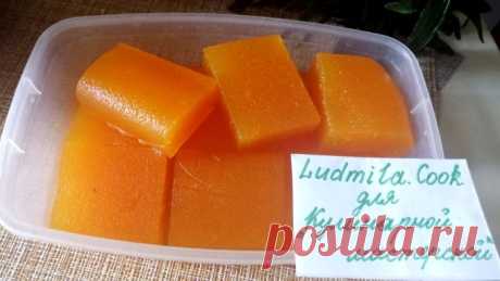 Вкусный и полезный мармелад из тыквы можно сделать за полчаса. А чтобы было ещё вкуснее добавляю в него апельсин | Пикабу