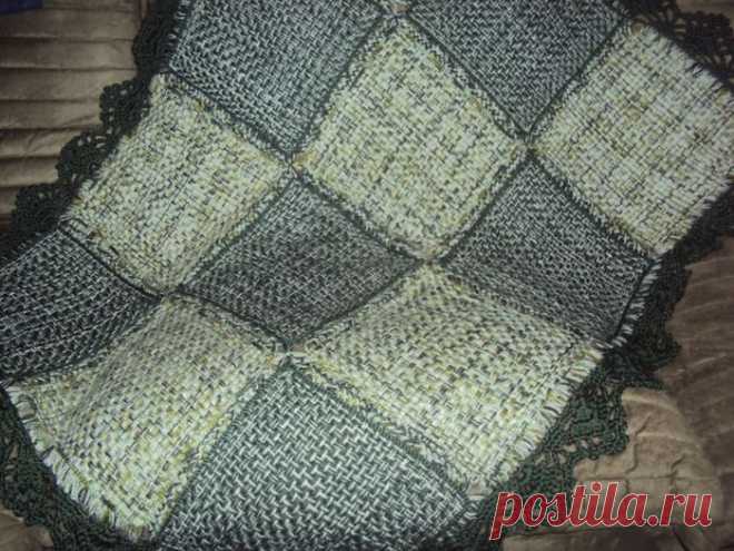 Ткацкий станок своими руками. Изготовление шерстяного пледа. МК